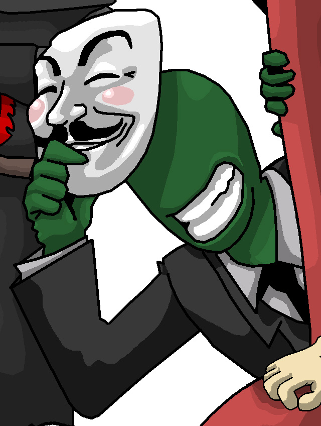 anonymous (4chan) drawn by beardbeyond
