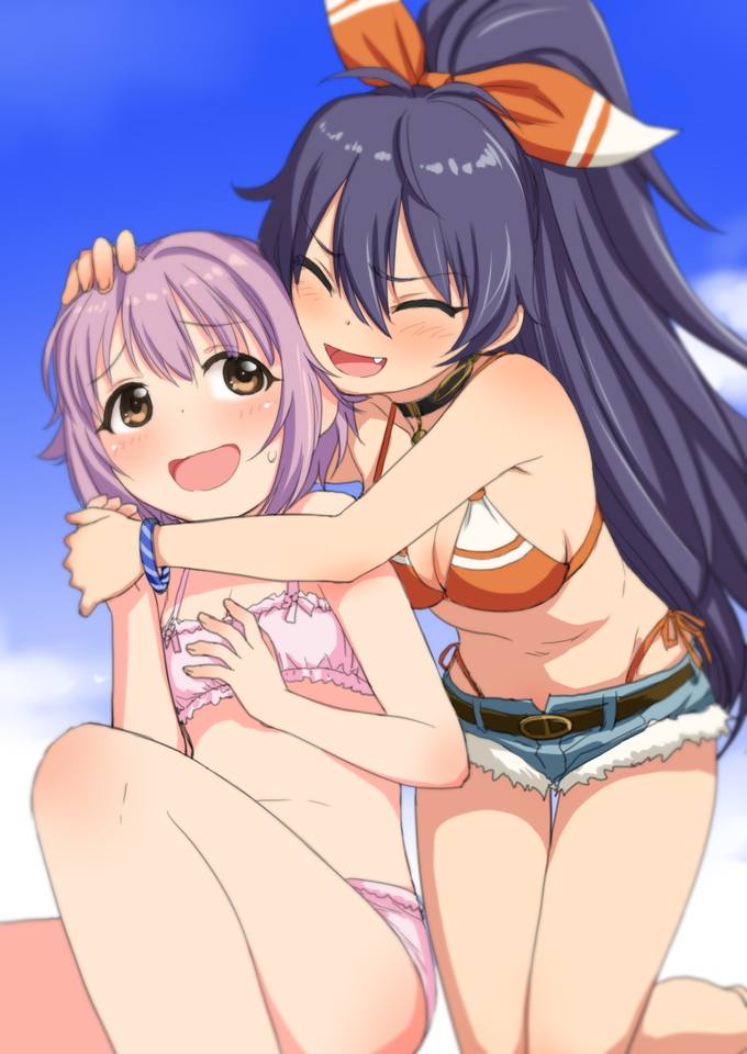 ganaha hibiki and koshimizu sachiko (idolmaster and 1 more) drawn by sakaki_imasato