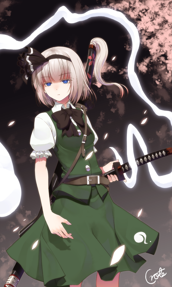 konpaku youmu (touhou) drawn by crote