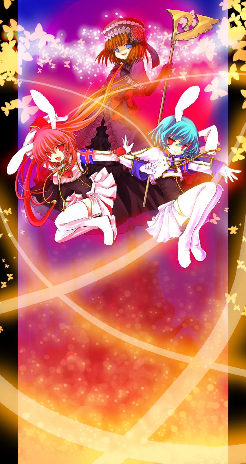 eva beatrice, chiester410, and chiester45 (umineko no naku koro ni) drawn by kazi