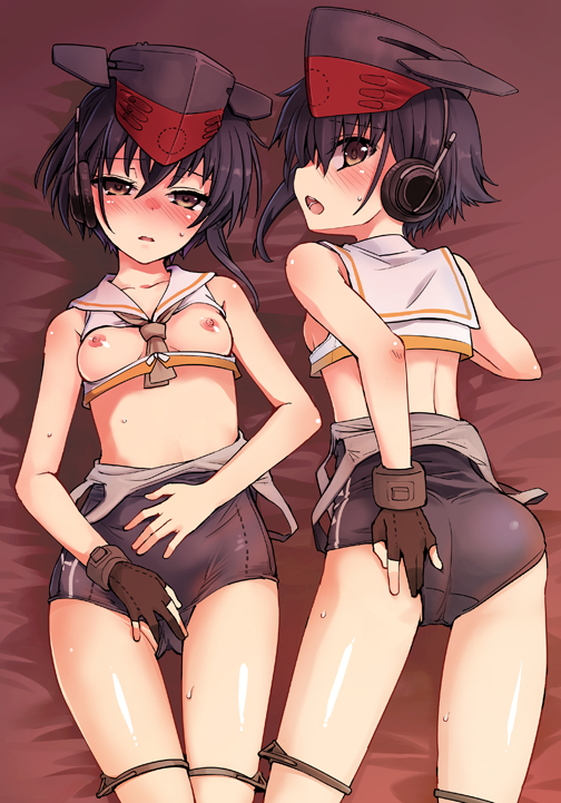 i-13 and i-14 (kantai collection) drawn by fujii_jun