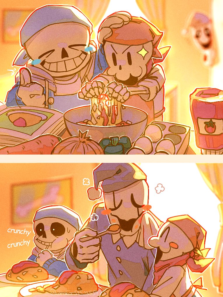 sans, papyrus, and w.d. gaster (undertale) drawn by noah_(rokoroko)
