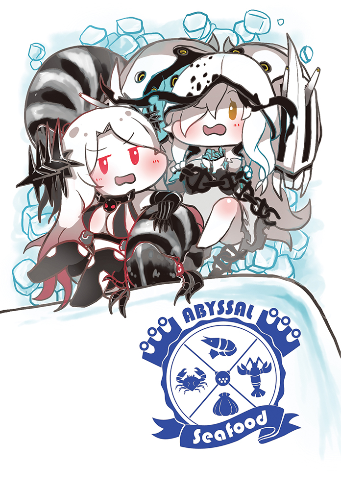 entombed air defense guardian princess and batavia princess (kantai collection) drawn by hi_ye
