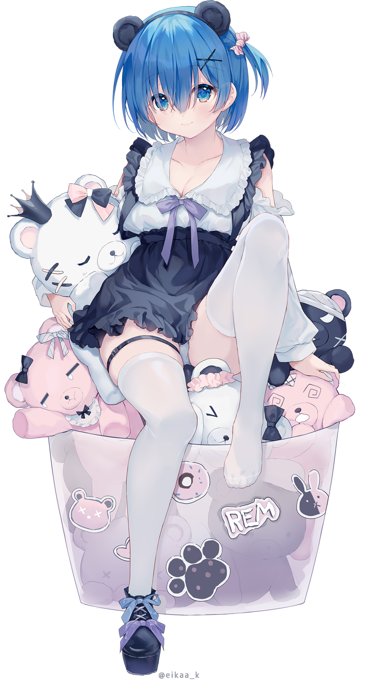 rem (re:zero kara hajimeru isekai seikatsu) drawn by eikaa
