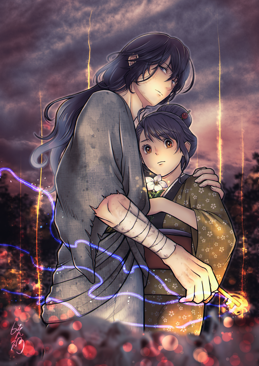 iwato suzume and munakata souta (suzume no tojimari) drawn by sakuya705