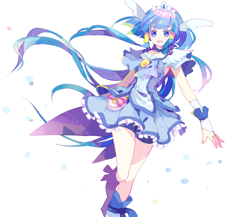 aoki reika and cure beauty (precure and 1 more) drawn by sakana_(endokana)