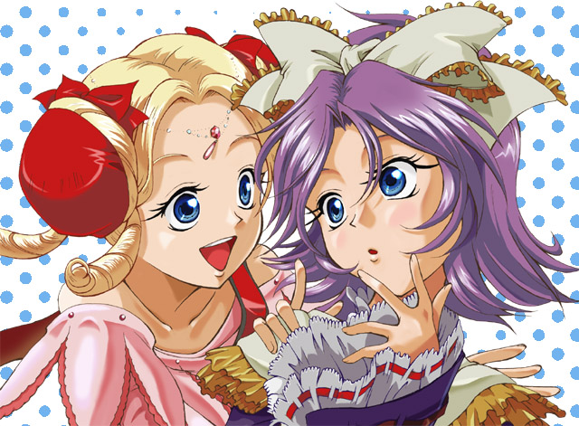latooni subota and shine hausen (super robot wars and 1 more) drawn by furuya_masashi