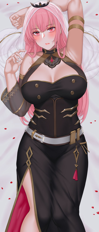 mori calliope (hololive and 1 more) drawn by hanada_yanochi