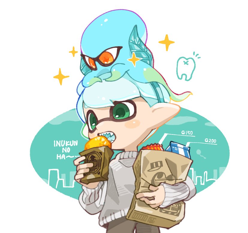 inkling player character and inkling boy (splatoon) drawn by spl8ya