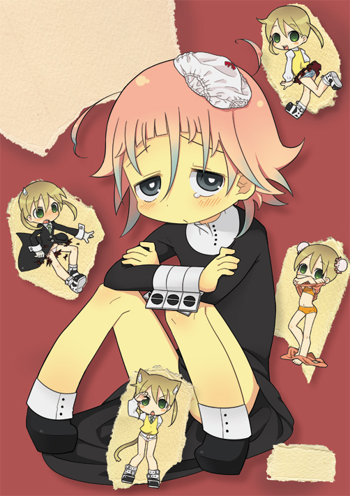 maka albarn and crona (soul eater) drawn by ogata_zen