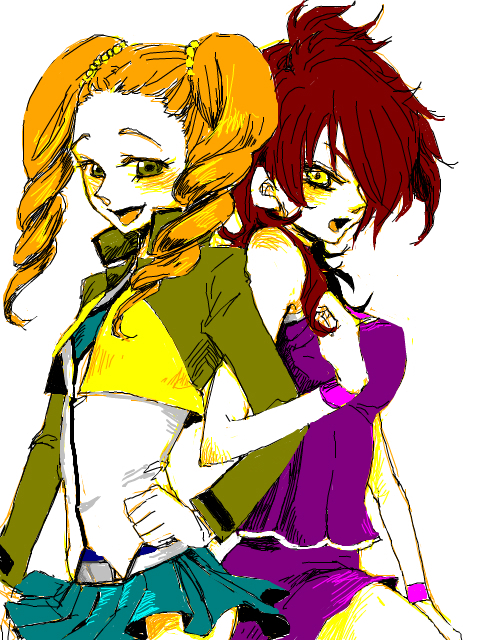 nena trinity and mileina vashti (gundam and 1 more) drawn by garo_(kaku179)