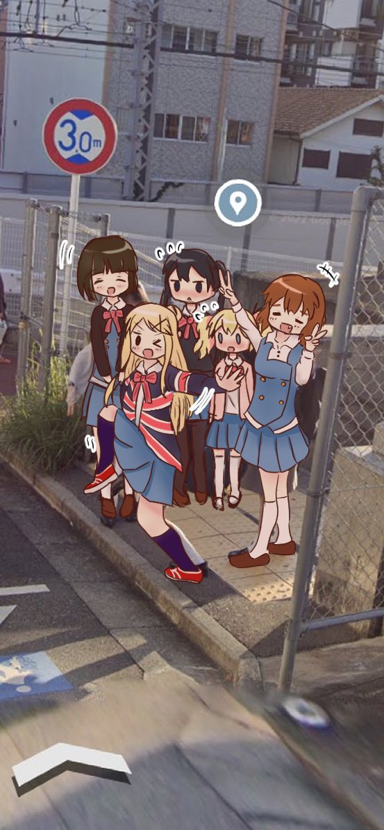 kujou karen, alice cartelet, komichi aya, oomiya shinobu, and inokuma youko (kin-iro mosaic) drawn by kirara4511_315