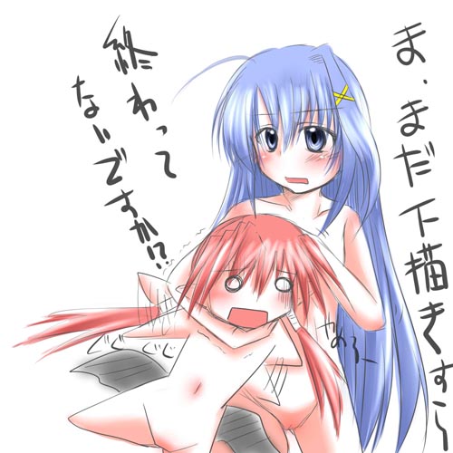reinforce zwei and agito (lyrical nanoha and 1 more) drawn by misana