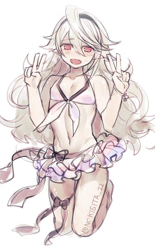 female corrin and male corrin (fire emblem and 2 more) drawn by negiwo