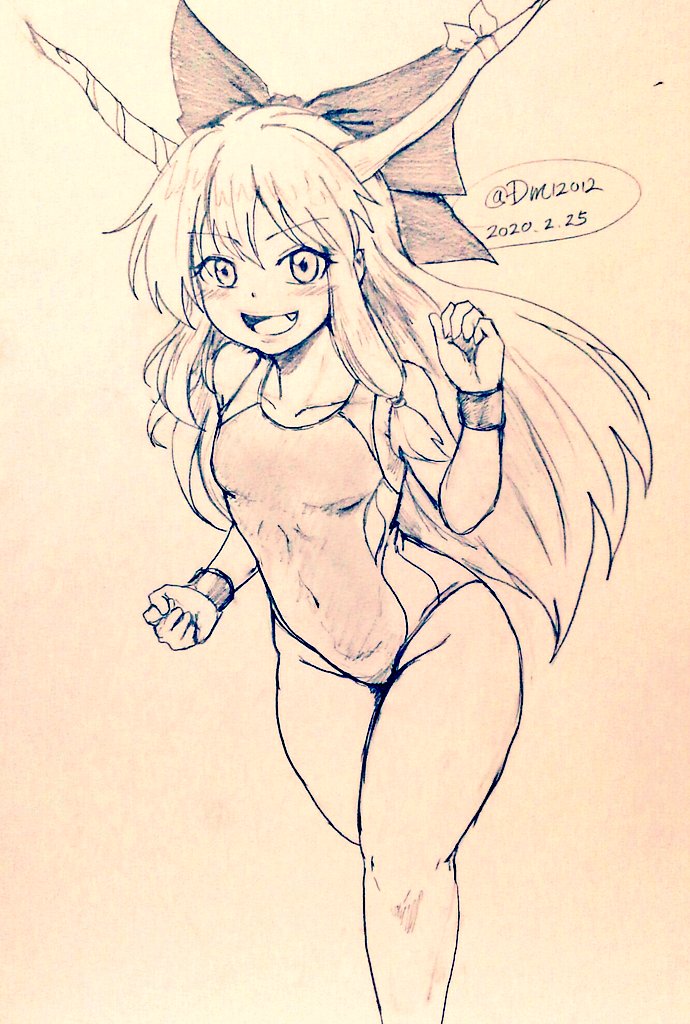 ibuki suika (touhou) drawn by d-m_(dii_emu)