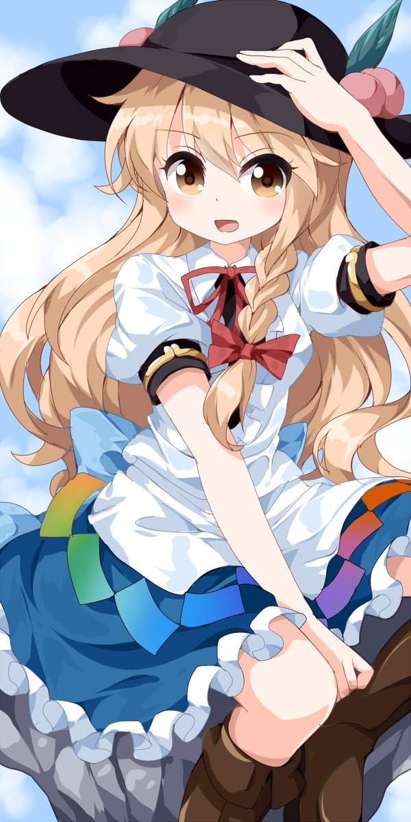 kirisame marisa and hinanawi tenshi (touhou) drawn by ruu_(tksymkw)