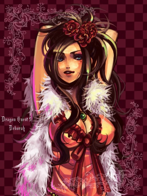 deborah (dragon quest and 1 more) drawn by hotaka_(honeybee1206)