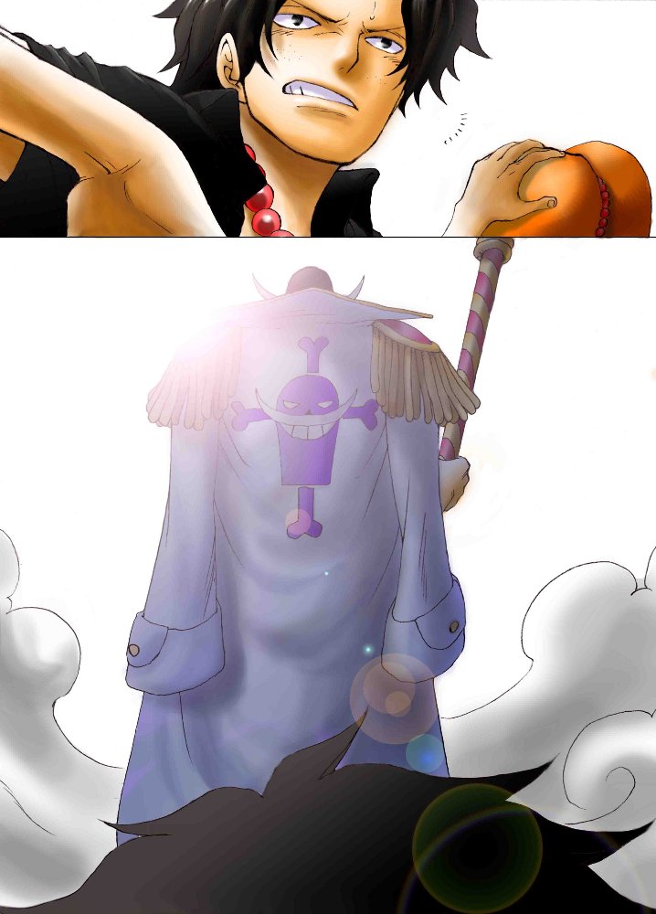 portgas d. ace and edward newgate (one piece) drawn by kara_(acluf-0156)