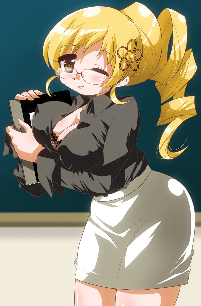 tomoe mami (mahou shoujo madoka magica) drawn by shirai_sanjirou
