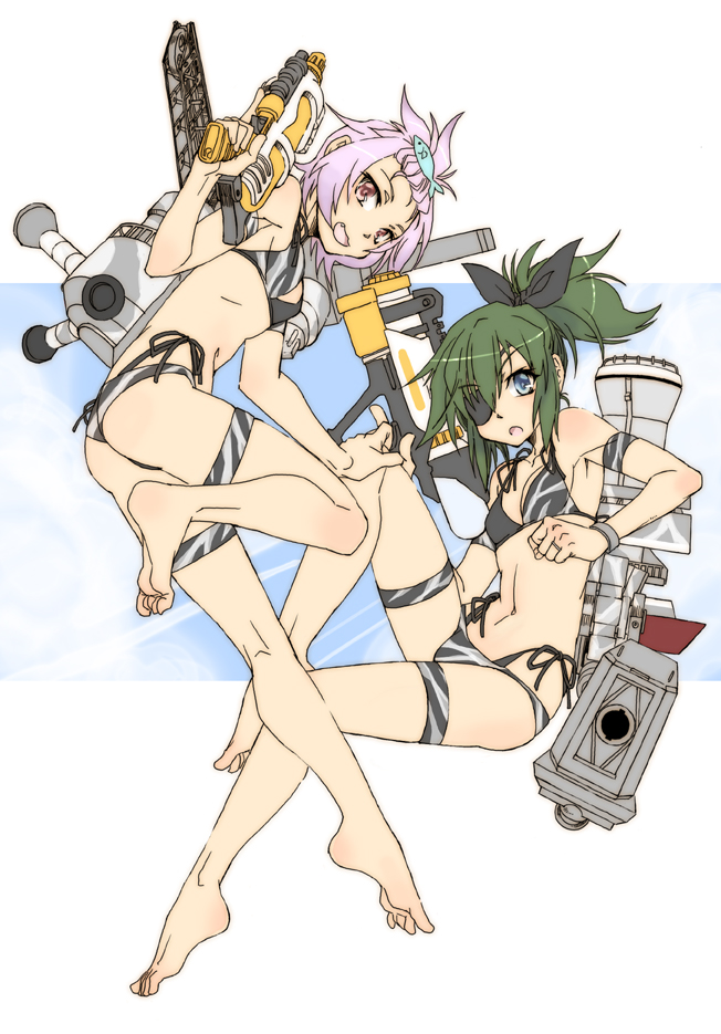 kiso and tama (kantai collection) drawn by kai_(akamekogeme)