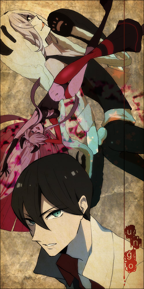 inga and yuuki shinjuurou (un-go) drawn by wakko