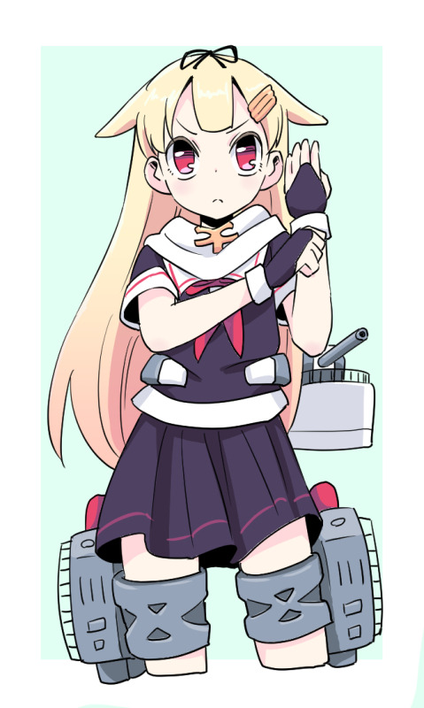 yuudachi and yuudachi kai ni (kantai collection) drawn by tonmoh