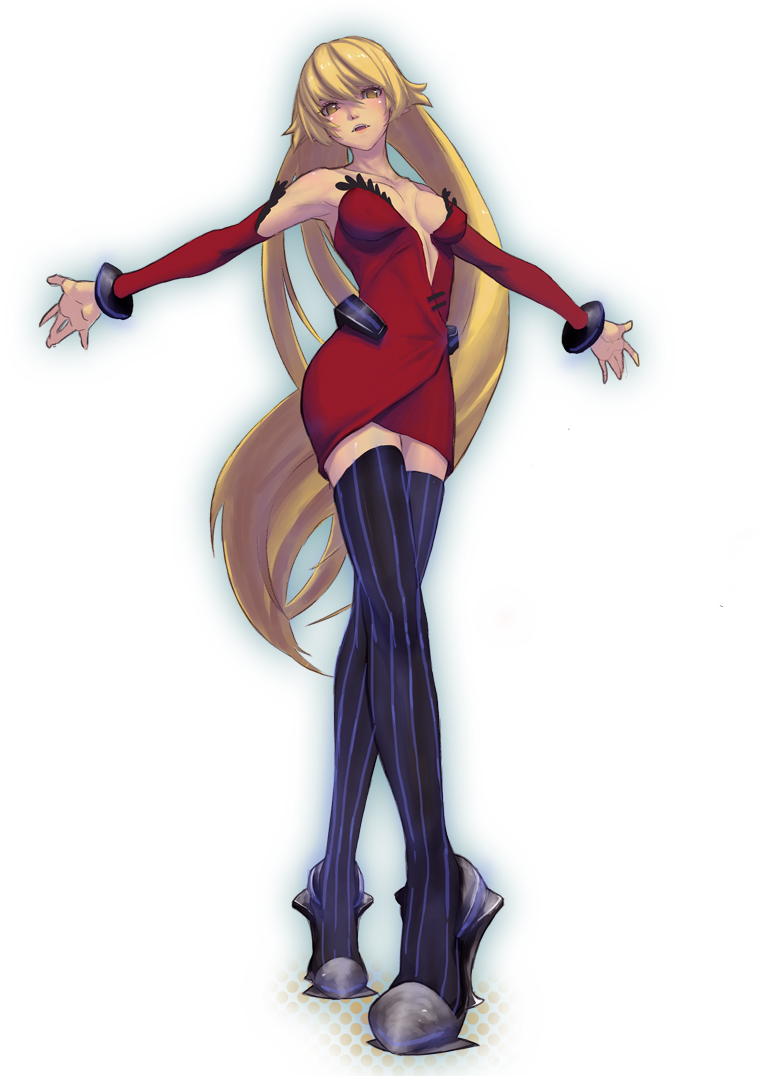 oshino shinobu and kiss-shot acerola-orion heart-under-blade (monogatari and 1 more) drawn by nin_(lion)
