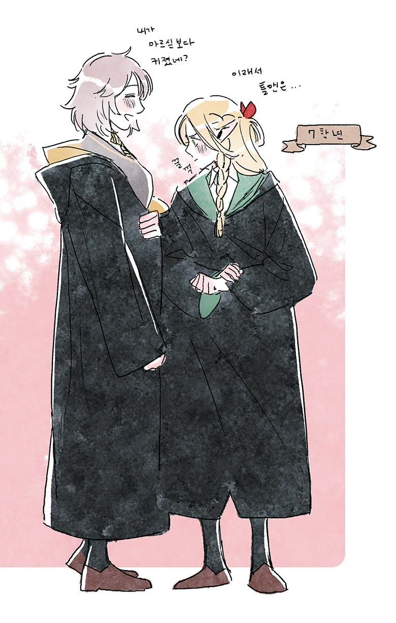 marcille donato and falin touden (dungeon meshi and 2 more) drawn by leeown