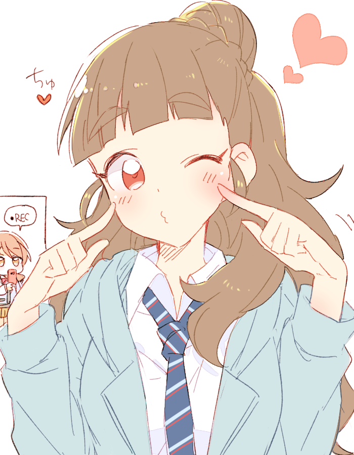 hojo karen and kamiya nao (idolmaster and 1 more) drawn by 6_(yuchae)