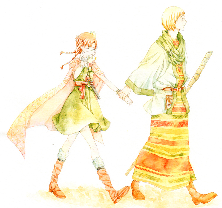 merebu and murasaki (yuusha yoshihiko to maou no shiro) drawn by kou_(01310808)