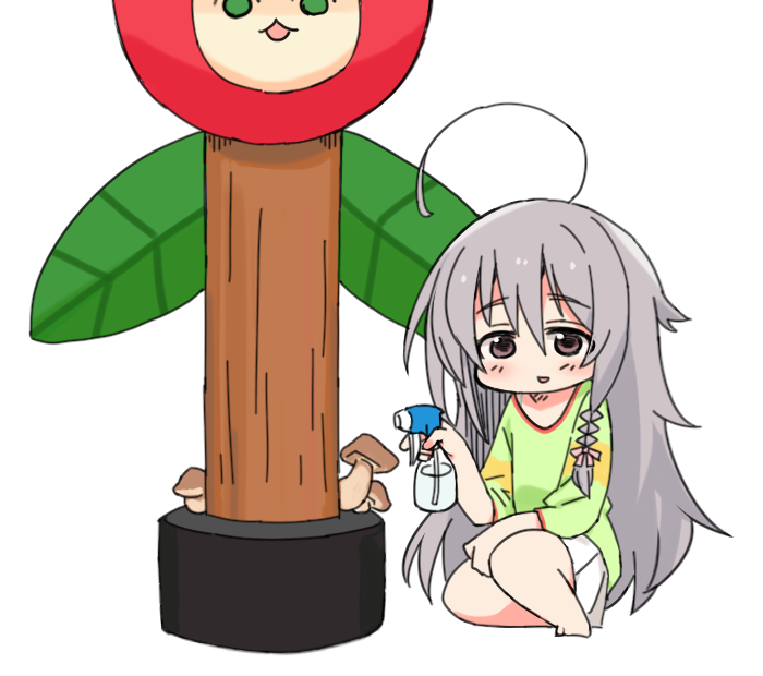 hoshi syoko and ueki-chan (idolmaster and 2 more) drawn by moru_(monaka)
