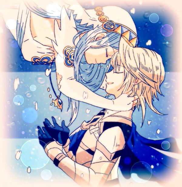 azura and male corrin (fire emblem and 1 more) drawn by kiriya_(552260)