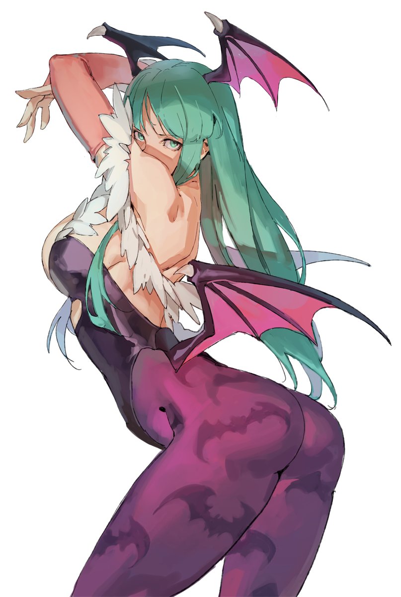 morrigan aensland (darkstalkers) drawn by uncle_rabbit_ii