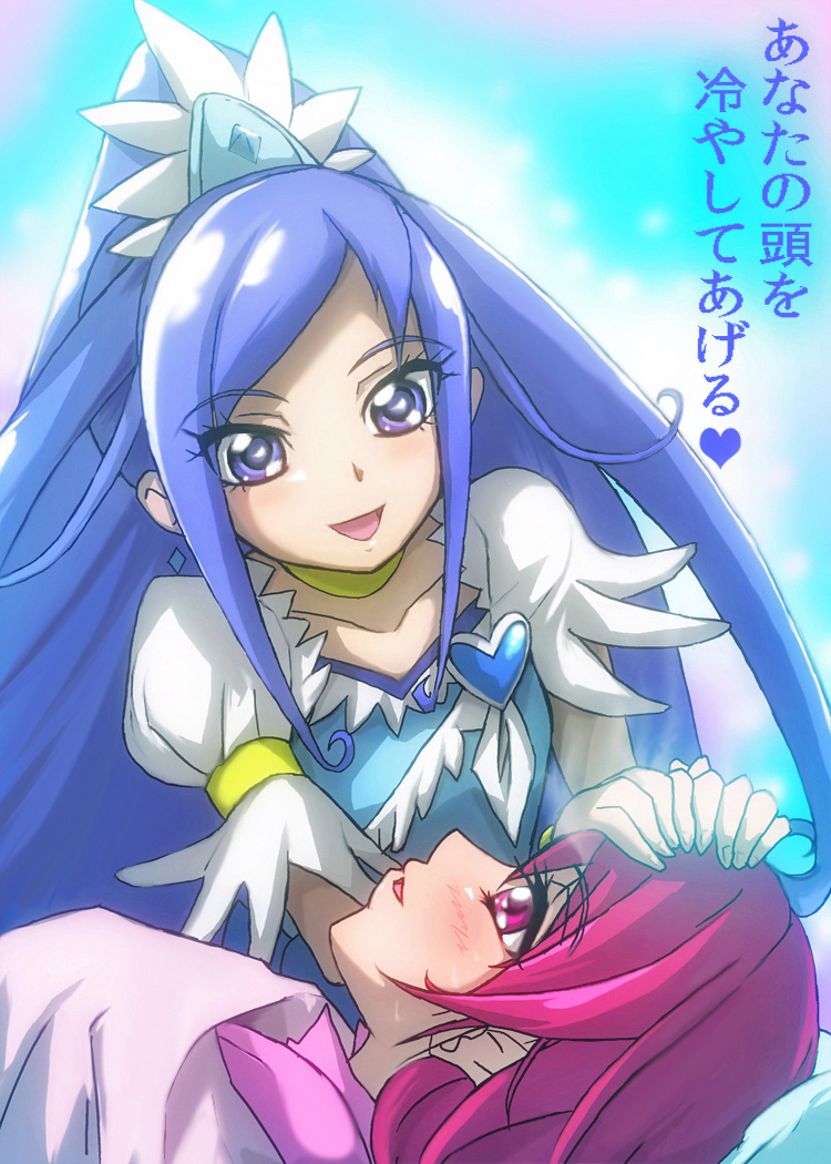 hishikawa rikka, aida mana, and cure diamond (precure and 1 more) drawn by futa-futa