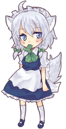 izayoi sakuya and inu sakuya (touhou) drawn by nonaka