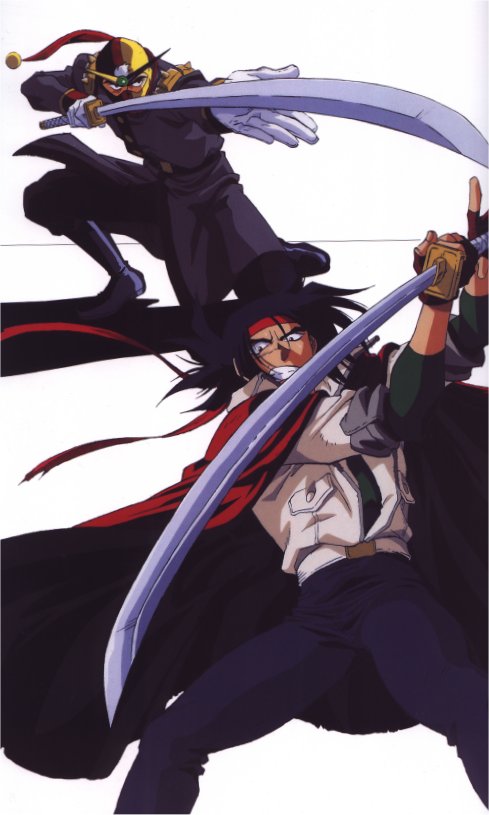 domon kasshu and schwarz bruder (gundam and 1 more)