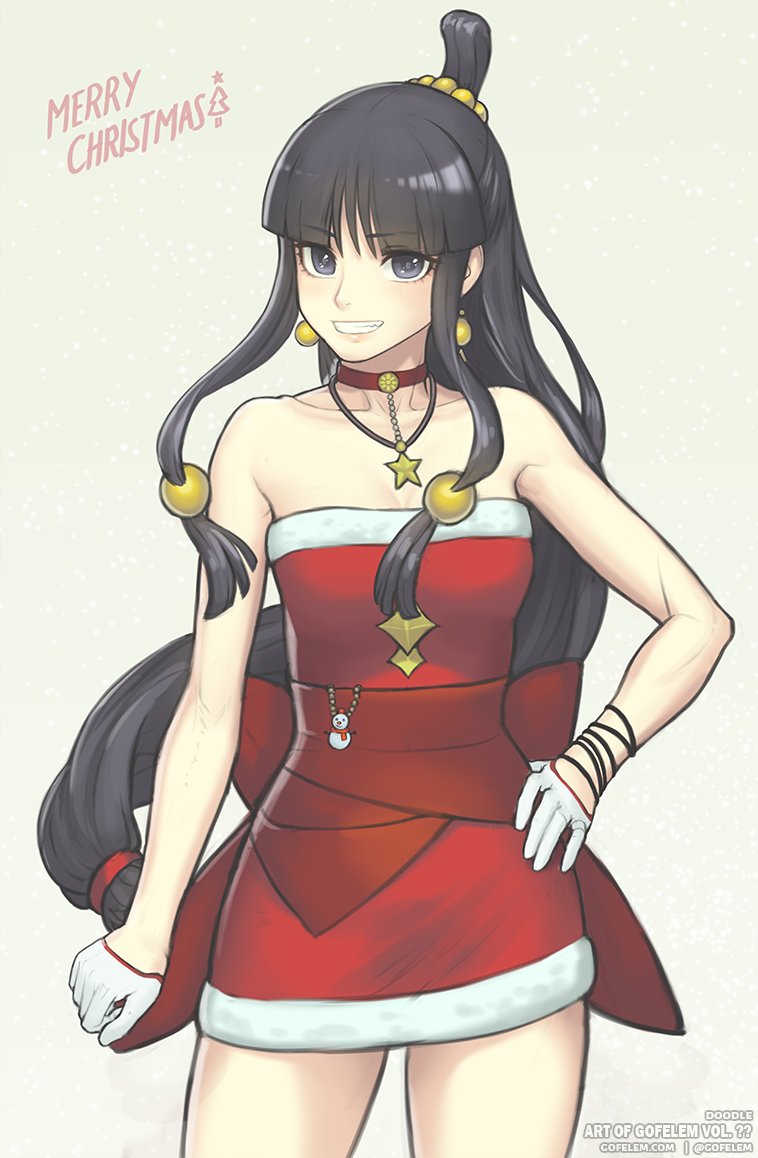 maya fey (ace attorney and 1 more) drawn by gofelem