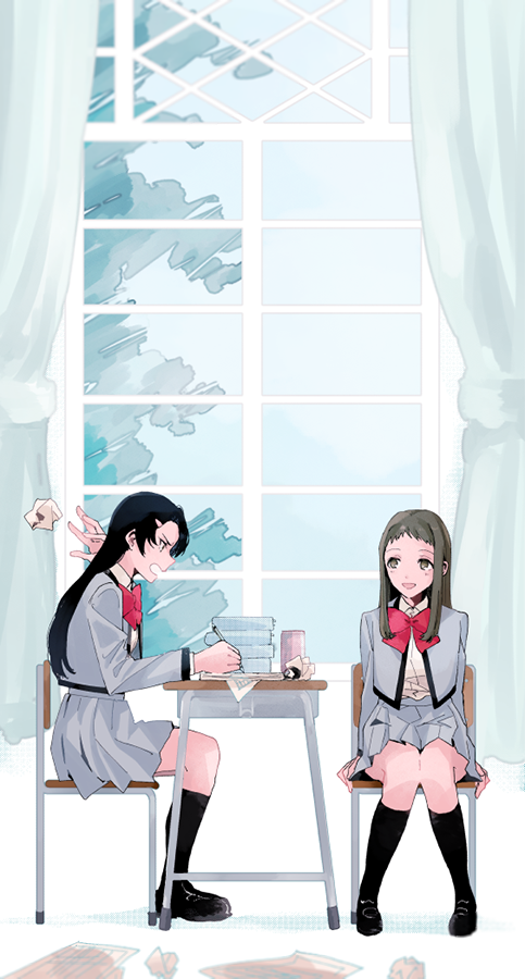 masai kiriko and amemiya shion (shoujo kageki revue starlight) drawn by shin9tani