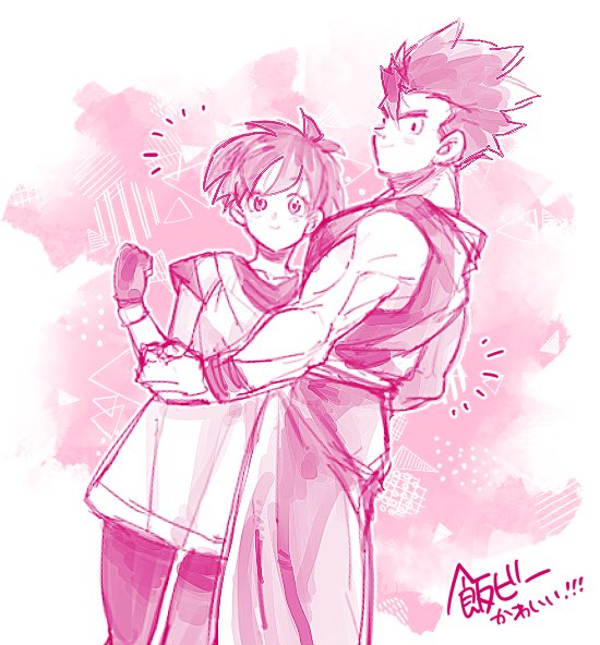 son gohan and videl (dragon ball and 1 more) drawn by kagami_jiima