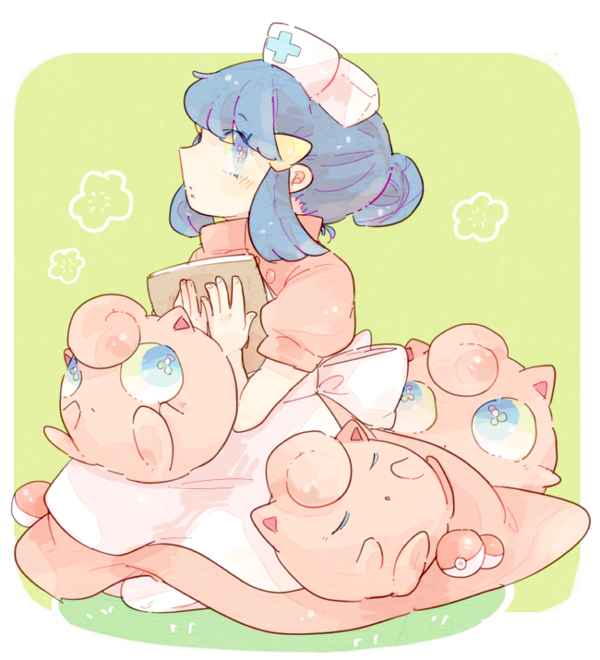 dawn, jigglypuff, and joy (pokemon and 2 more) drawn by katiko
