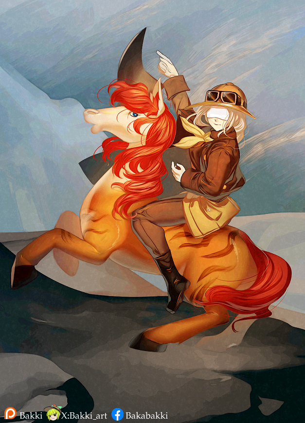 yenisei and bessmert (reverse:1999 and 1 more) drawn by bakki