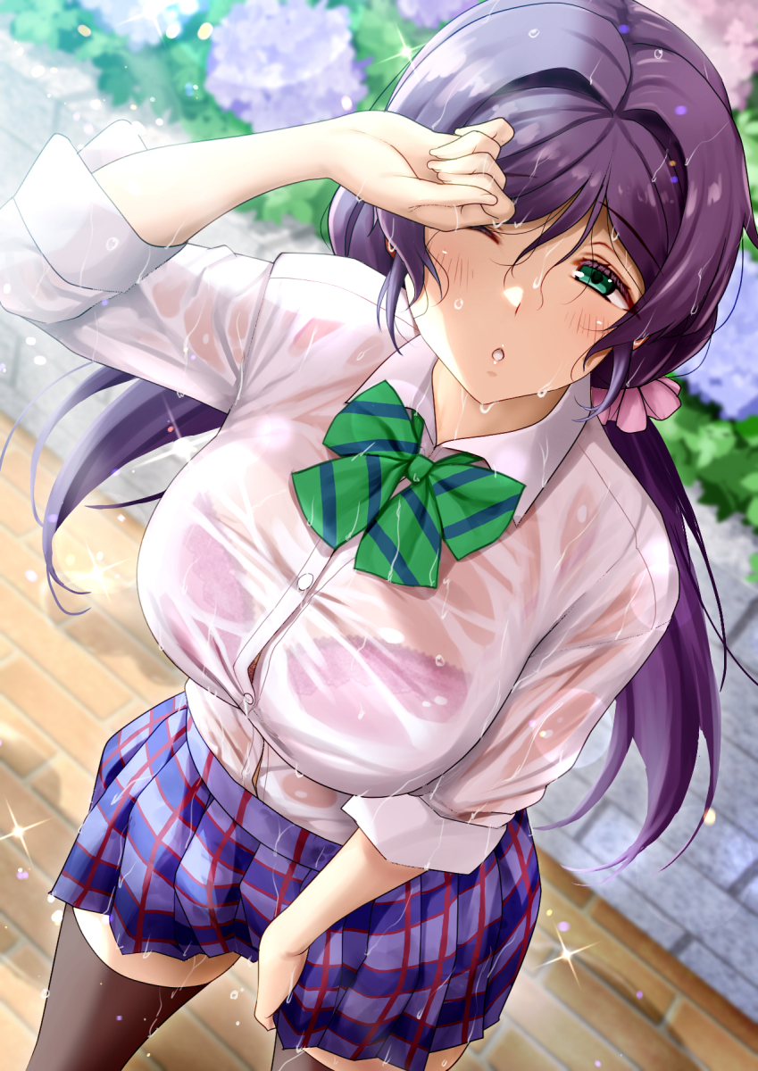 tojo nozomi (love live! and 1 more) drawn by rokko