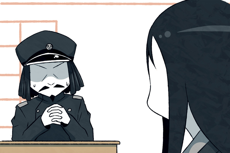 admiral, ru-class battleship, abyssal admiral, and admiral suwabe (kantai collection) drawn by k-suwabe
