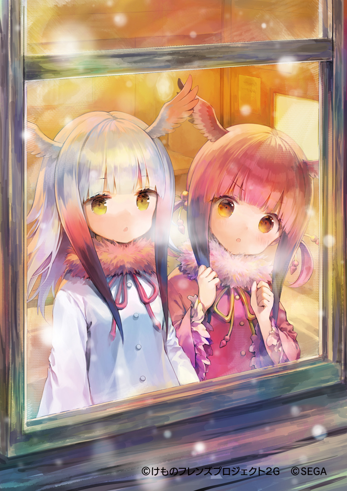 japanese crested ibis and scarlet ibis (kemono friends and 1 more) drawn by 888myrrh888