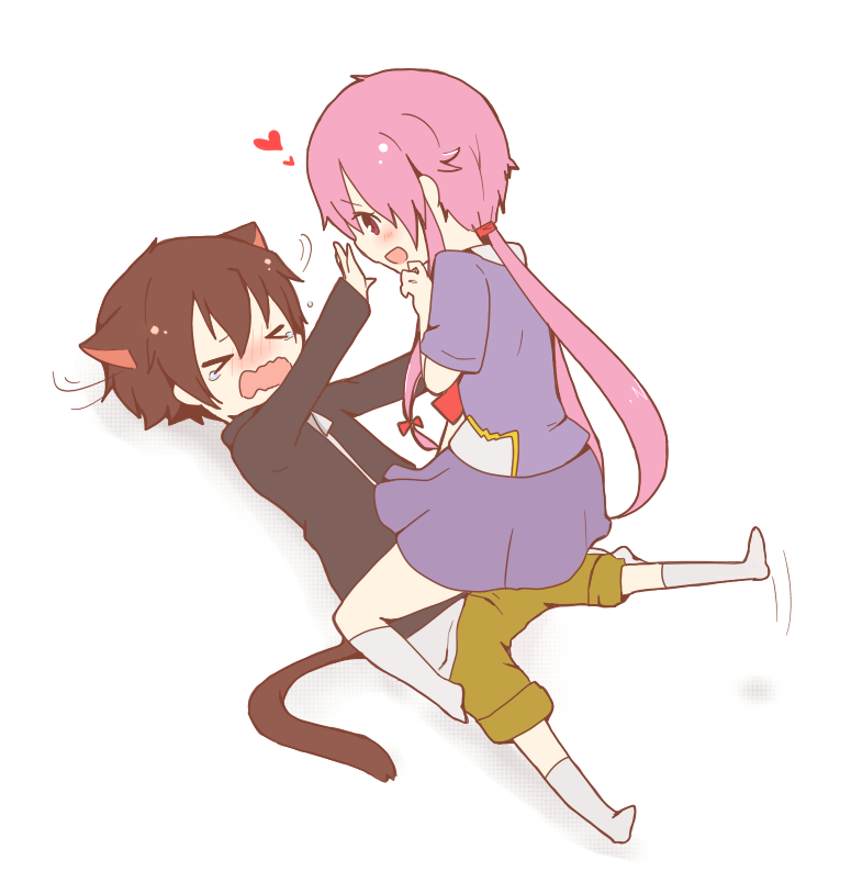 gasai yuno and amano yukiteru (mirai nikki) drawn by chuo_(irityuo)