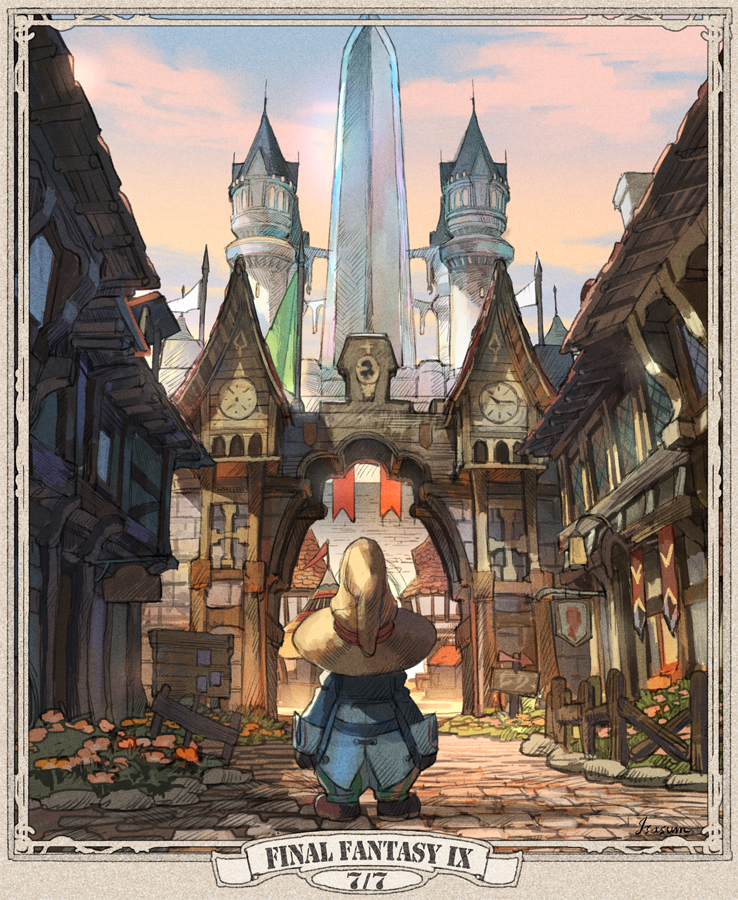 black mage and vivi ornitier (final fantasy and 1 more) drawn by sasumata_jirou