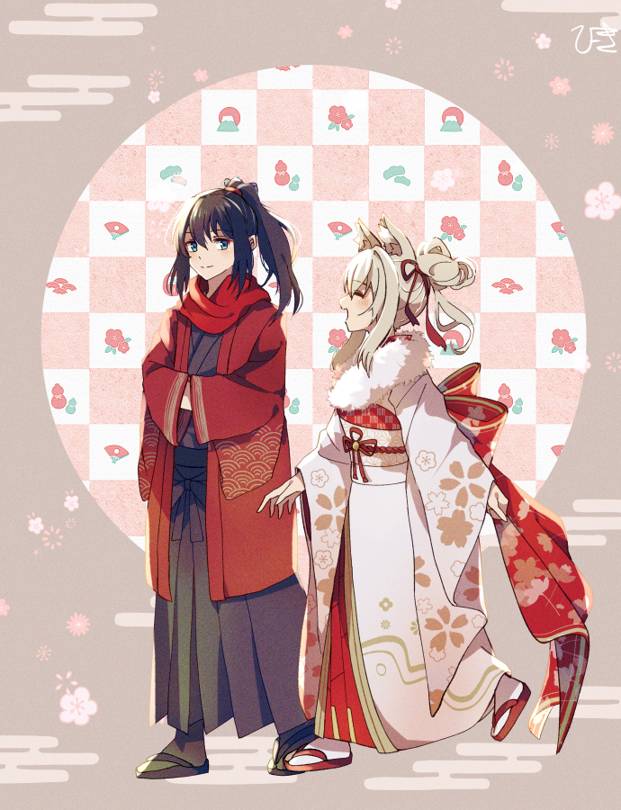 mio and noah (xenoblade chronicles and 1 more) drawn by hikouki_(umiko003)