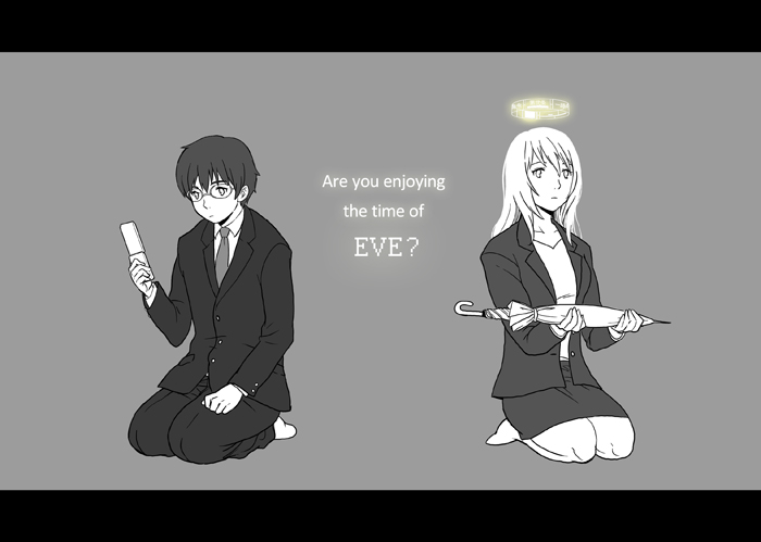 sammy and sakisaka rikuo (eve no jikan) drawn by jini