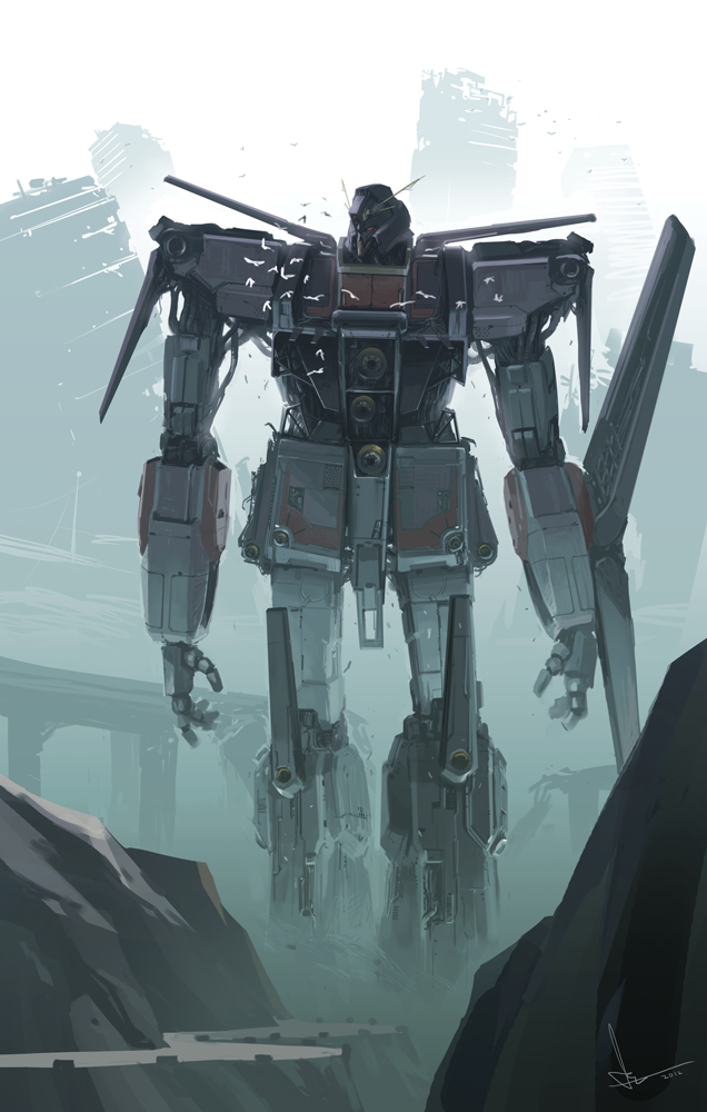 psycho gundam mk ii (original and 3 more) drawn by red_ace