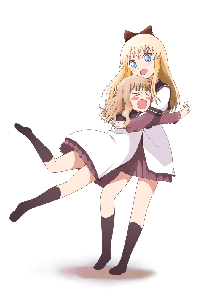 toshinou kyouko and oomuro sakurako (yuruyuri) drawn by 7001